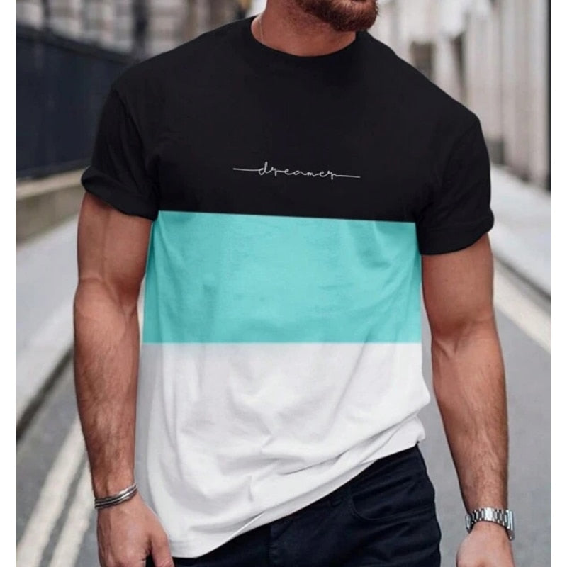 Camiseta Boss Dimensional: Estilo Urbano com Listras