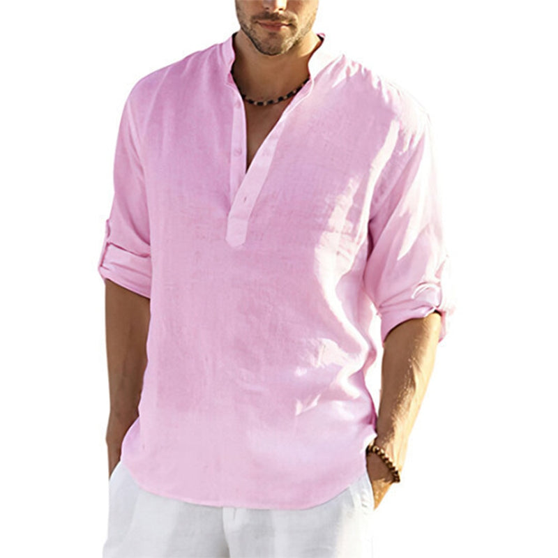 Camisa Masculina Casual  Manga Longa